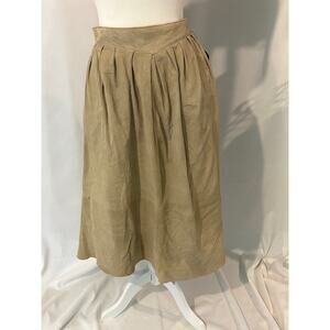 Vintage Marigot NY Suede Midi Western Skirt Sz 11/12